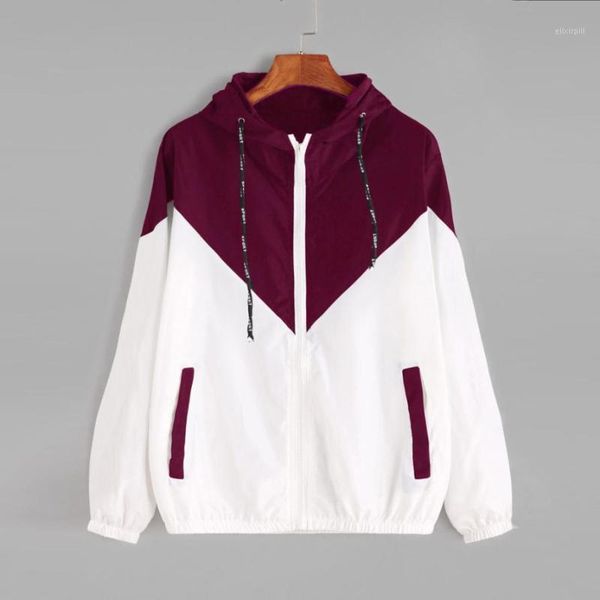 women basic jackets female zipper pockets casual long sleeves coats autumn hooded jacket two tone windbreaker jacket1, Black;brown
women basic jackets female zipper pockets casual long sleeves coats autumn hooded jacket two tone windbreaker jacket1, Black;brown