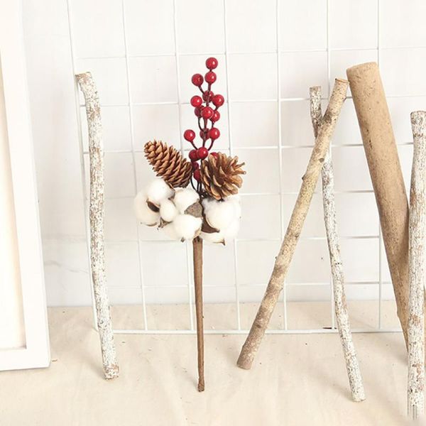 artificial floral dried cotton stems and fake pinecones berries branch farmhouse wedding party decorations
artificial floral dried cotton stems and fake pinecones berries branch farmhouse wedding party decorations