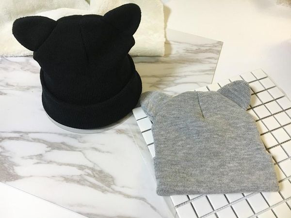 beanie/skull caps 2021 fashion cute cat ears female pullover warm casual knitting wool hat designer bonnets wholesale, Blue;gray 
beanie/skull caps 2021 fashion cute cat ears female pullover warm casual knitting wool hat designer bonnets wholesale, Blue;gray