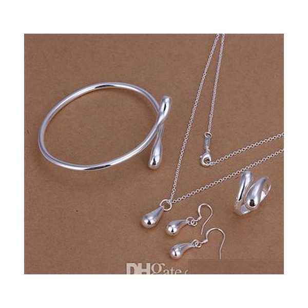 925 sterling silver jewelry set drop earrings rings necklaces charm bracelet combination 5set/lot uszqu, Black
925 sterling silver jewelry set drop earrings rings necklaces charm bracelet combination 5set/lot uszqu, Black