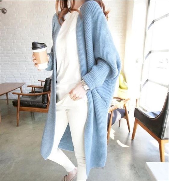 autumn winter batwing sleeve knitwear cardigan women large size knitted sweater cardigan female elegant jumper coat, White;black
autumn winter batwing sleeve knitwear cardigan women large size knitted sweater cardigan female elegant jumper coat, White;black