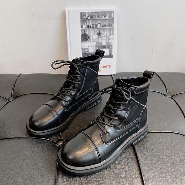 lady boots shoes luxury designer flat heel winter footwear round toe lace up boots-women fashion rock 2021 autumn ankle rubber, Black
lady boots shoes luxury designer flat heel winter footwear round toe lace up boots-women fashion rock 2021 autumn ankle rubber, Black