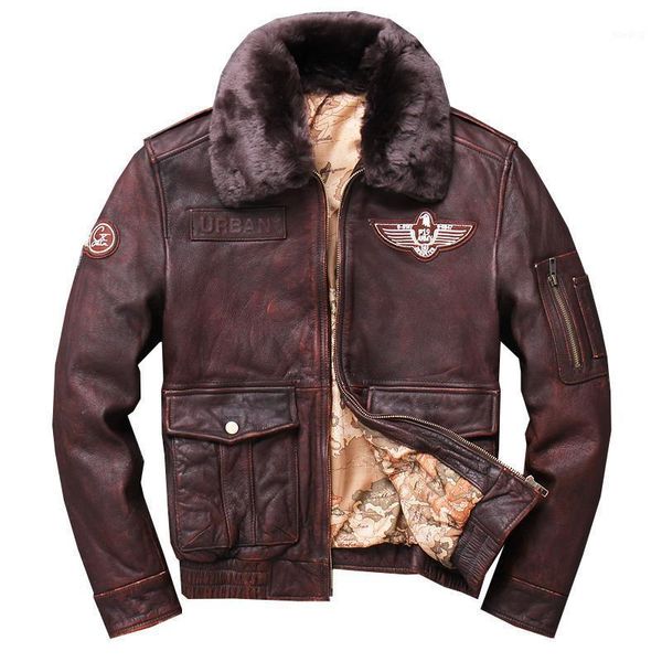 2020 retro brown men world war ii pilot leather jacket plus size 5xl genuine thick cowhide coat, Black
2020 retro brown men world war ii pilot leather jacket plus size 5xl genuine thick cowhide coat, Black