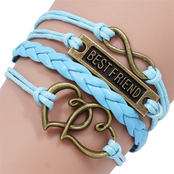 friend double heart charm wrap bracelets braid gifts for women men girl boy bracelet jewelry, Golden;silver
friend double heart charm wrap bracelets braid gifts for women men girl boy bracelet jewelry, Golden;silver