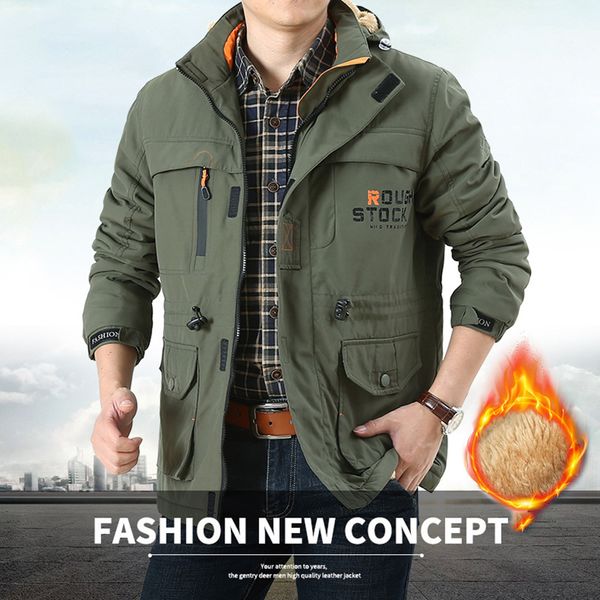 winter men casual plus velvet windbreaker jacket fashion men outdoor cotton padded coat winter thick warm down parka jacket 201118, Black;brown
winter men casual plus velvet windbreaker jacket fashion men outdoor cotton padded coat winter thick warm down parka jacket 201118, Black;brown