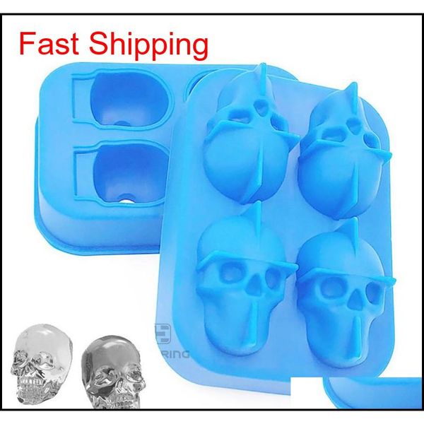 4 grids 3d skull head ice cube mold halloween skull shaped whisky wine ice cube tray maker chocolate qylvlb nana_shop, Silver
4 grids 3d skull head ice cube mold halloween skull shaped whisky wine ice cube tray maker chocolate qylvlb nana_shop, Silver