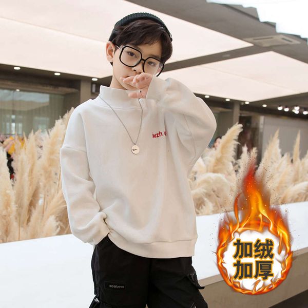thickened high collar sweater 2020 plush winter new wear middle and large children's boys' casual bottom coat, Black
thickened high collar sweater 2020 plush winter new wear middle and large children's boys' casual bottom coat, Black
