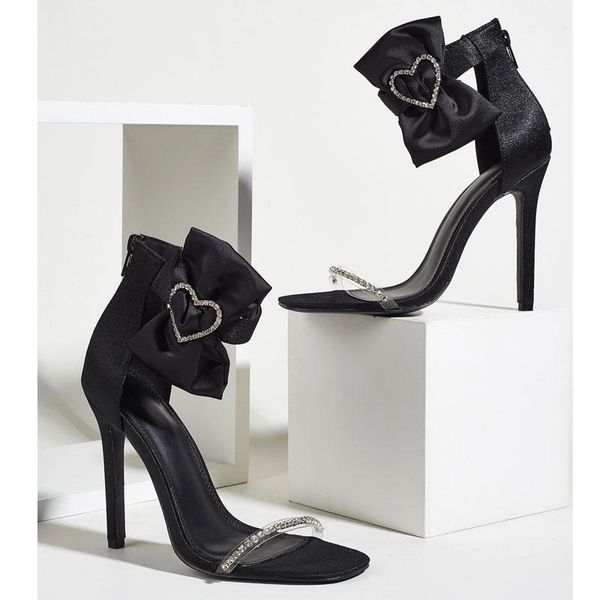 sandals luxury crystal rhinestone pvc transparent women ankle strap butterfly-knot high heels ladies wedding prom female shoes, Black
sandals luxury crystal rhinestone pvc transparent women ankle strap butterfly-knot high heels ladies wedding prom female shoes, Black
