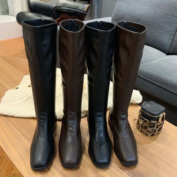 2020 ins elegant women low heels long boots winter warm fur square toe knee high boots new black thigh high designer shoes
2020 ins elegant women low heels long boots winter warm fur square toe knee high boots new black thigh high designer shoes