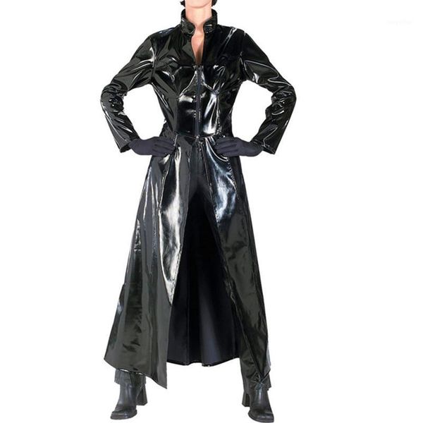 male trench long design leather overcoat pvc long trench coat men and women neutral night singer ds costumes windbreaker men1, Tan;black
male trench long design leather overcoat pvc long trench coat men and women neutral night singer ds costumes windbreaker men1, Tan;black