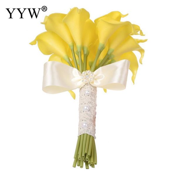 1set yellow calla lily artificial flowers wedding bouquet for bridesmaids bridal fake flower wedding party supplies home decor
1set yellow calla lily artificial flowers wedding bouquet for bridesmaids bridal fake flower wedding party supplies home decor