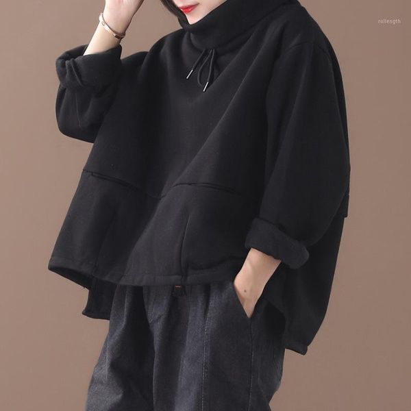 winter hoodies warm coat women casual big size draw string fleece turtleneck pullover solid color loose female outerwear coats1, Black
winter hoodies warm coat women casual big size draw string fleece turtleneck pullover solid color loose female outerwear coats1, Black