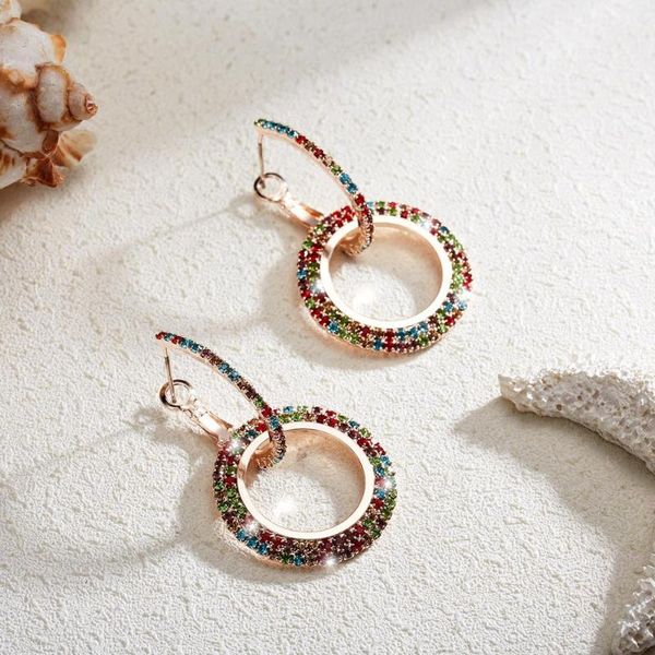 trendy cubic zirconia rose gold color round big hoop elegant crystal dangle earrings for women jewelry 2021 brincos, Golden;silver
trendy cubic zirconia rose gold color round big hoop elegant crystal dangle earrings for women jewelry 2021 brincos, Golden;silver