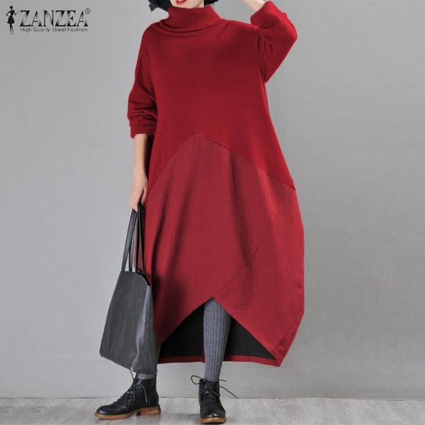 zanzea women irregular dress vintage patchwork sundress long sleeve turtleneck maxi vestidos baggy button robe plus size 5xl, Black;gray
zanzea women irregular dress vintage patchwork sundress long sleeve turtleneck maxi vestidos baggy button robe plus size 5xl, Black;gray