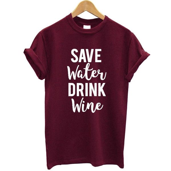 women's t-shirt summer female tee shirt femme camisa feminina clothes t print save water drink wine plus size, White
women's t-shirt summer female tee shirt femme camisa feminina clothes t print save water drink wine plus size, White
