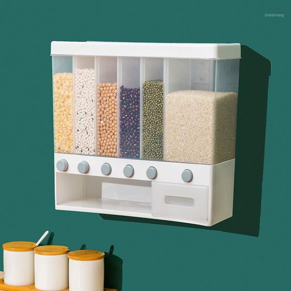 wall-mounted grid grain storage bucket whole grains rice bucket kitchen metering grain storage tank seal tank container1
wall-mounted grid grain storage bucket whole grains rice bucket kitchen metering grain storage tank seal tank container1