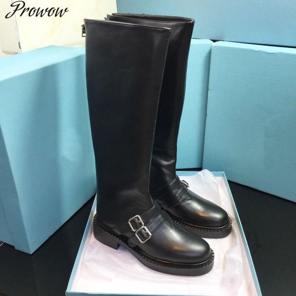 boots genuine leather round toe woman long platform luxury designer ladies shoes zapatos mujer, Black
boots genuine leather round toe woman long platform luxury designer ladies shoes zapatos mujer, Black