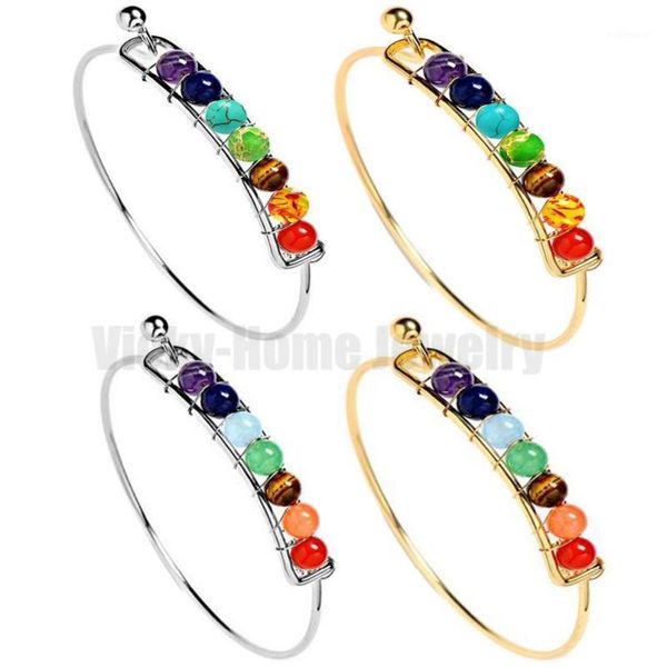 charm bracelets chakra bracelet 6mm round ball beads stainless steel bangles drop 1, Golden;silver
charm bracelets chakra bracelet 6mm round ball beads stainless steel bangles drop 1, Golden;silver
