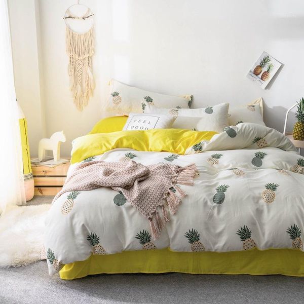 denisroom cute duvet cover sets bedding pineapple bed linens bed sheets and pillowcases set king size xn39#1
denisroom cute duvet cover sets bedding pineapple bed linens bed sheets and pillowcases set king size xn39#1