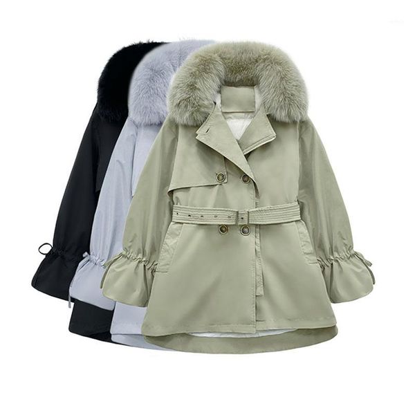 2020 thick winter jacket women parka new mid long down coat real fur collar korean fashion loose warm outerwear liner detachable1, Black 
2020 thick winter jacket women parka new mid long down coat real fur collar korean fashion loose warm outerwear liner detachable1, Black