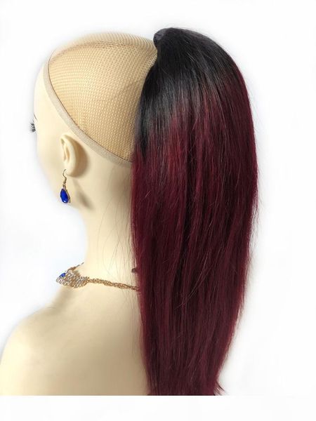 1b 99j colored drawstring human hair ponytail straight brazilian virgin ponytail extensions with clip in burgundy ombre pony tails for women, Black
1b 99j colored drawstring human hair ponytail straight brazilian virgin ponytail extensions with clip in burgundy ombre pony tails for women, Black