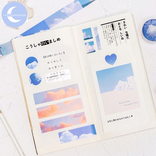 yueguangxia 6 designs sky fantasy cloud creative deco bullet journaling washi scrapbooking diy decoration masking tapes
yueguangxia 6 designs sky fantasy cloud creative deco bullet journaling washi scrapbooking diy decoration masking tapes