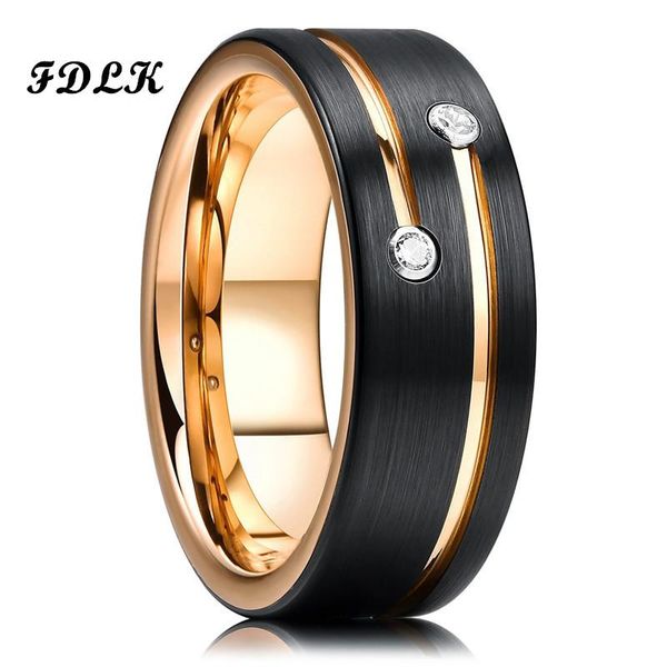 wedding rings fdlk 8mm mens black stainless steel band gold color grooved line rhinestone engagement ring men's jewelry, Slivery;golden
wedding rings fdlk 8mm mens black stainless steel band gold color grooved line rhinestone engagement ring men's jewelry, Slivery;golden