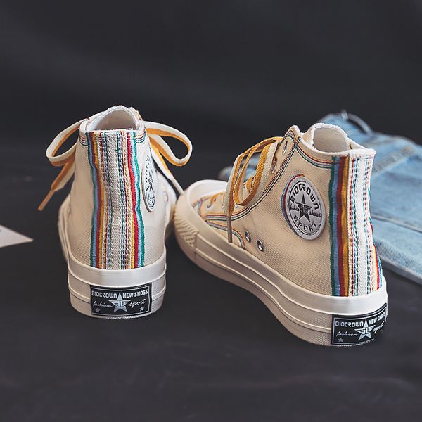 high-canvas shoes women ulzzang all-match 2020 summer ins fashion sneakers retro casual shoes girls gumshoe beige black low 1020, Black;white
high-canvas shoes women ulzzang all-match 2020 summer ins fashion sneakers retro casual shoes girls gumshoe beige black low 1020, Black;white