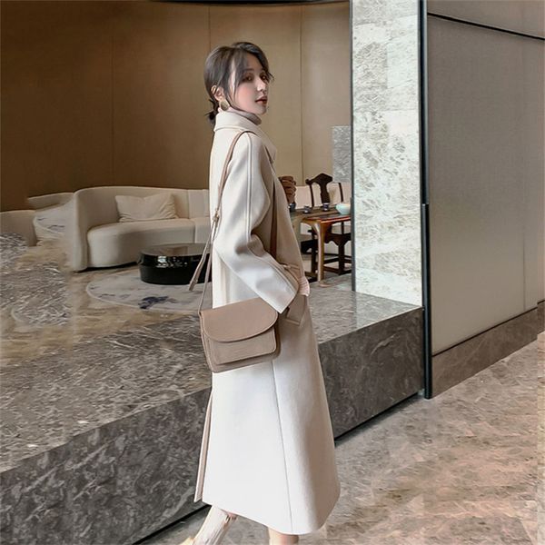 fashion women's mid-length 2020 autumn winter wool jackets new korean hepburn style woolen coat m677, Black
fashion women's mid-length 2020 autumn winter wool jackets new korean hepburn style woolen coat m677, Black