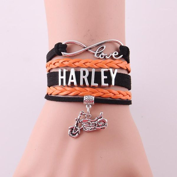 wholesale-infinity motorcycle motocross motorsport biker rope leather wrap charm bracelets & bangles for women men1, Golden;silver
wholesale-infinity motorcycle motocross motorsport biker rope leather wrap charm bracelets & bangles for women men1, Golden;silver
