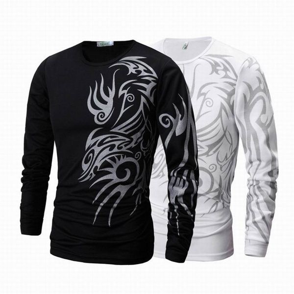 2021 fashion tattoo print men long sleeve t shirt brand new mens brand clothing casual slim fit o-neck cotton t shirts, Black
2021 fashion tattoo print men long sleeve t shirt brand new mens brand clothing casual slim fit o-neck cotton t shirts, Black