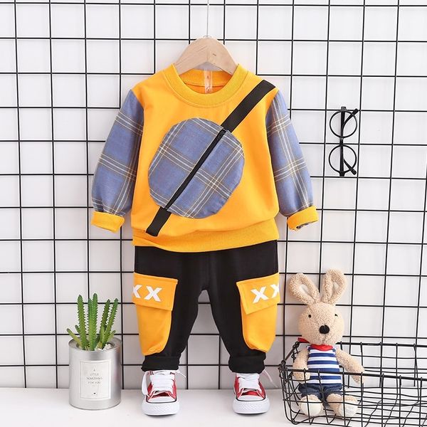 children baby boys clothes spring autumn cotton patchwork t-shirt bag pants 2pcs/sets kids toddler casual clothing tracksuits 201126, White
children baby boys clothes spring autumn cotton patchwork t-shirt bag pants 2pcs/sets kids toddler casual clothing tracksuits 201126, White