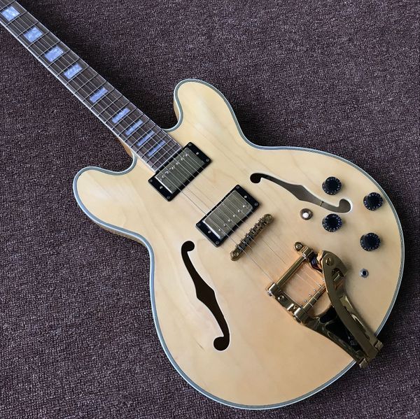 new standard custom, f hollow body electric guitar,natural wood color gitaar,musical instruments guitarra,vibrato system
new standard custom, f hollow body electric guitar,natural wood color gitaar,musical instruments guitarra,vibrato system