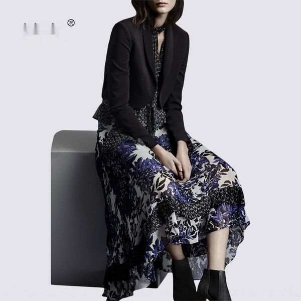 charming short coat dressspot autumn women's suit small suit short coat print dress long dress celebrity temperament fashion two piece, Gray
charming short coat dressspot autumn women's suit small suit short coat print dress long dress celebrity temperament fashion two piece, Gray