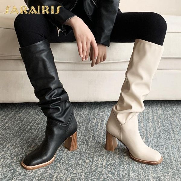 boots sarairis 2021 fashion square toe hoof heels slip on knee high woman shoes comfy office lady boot1, Black
boots sarairis 2021 fashion square toe hoof heels slip on knee high woman shoes comfy office lady boot1, Black