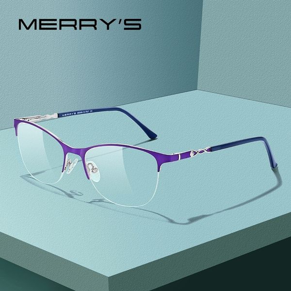 merrys design women fashion trending cat eye glasses half frame ladies myopia eyewear prescription optical eyeglasses s2109 t200428, Silver
merrys design women fashion trending cat eye glasses half frame ladies myopia eyewear prescription optical eyeglasses s2109 t200428, Silver