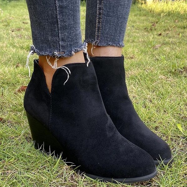 boots women wedges ankle autumn winter high heels platform vintage ladies shoes leopard zipper botas mujer, Black
boots women wedges ankle autumn winter high heels platform vintage ladies shoes leopard zipper botas mujer, Black