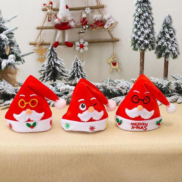 christmas decorations 1pc 3 kinds 40*28cm adults cute cartoon smile wearing glasses santa claus cap xmas hat happy year party decor gift1
christmas decorations 1pc 3 kinds 40*28cm adults cute cartoon smile wearing glasses santa claus cap xmas hat happy year party decor gift1