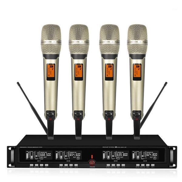 microphones 4-channel wireless microphone system uhf karaoke 4 handheld stage church party1 
microphones 4-channel wireless microphone system uhf karaoke 4 handheld stage church party1