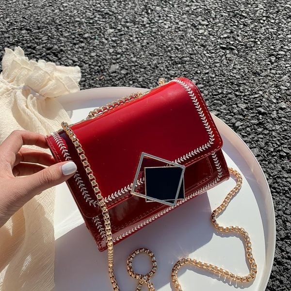 new features in 2020 small solid color patent leather crossbody bag for ladies multi-purpose one-shoulder mini chain bag
new features in 2020 small solid color patent leather crossbody bag for ladies multi-purpose one-shoulder mini chain bag