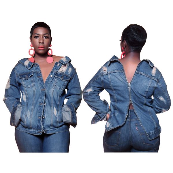 women's jackets womens fashion long sleeve denim for female spring autumn zipper vintage jean short outerwear, Black;brown
women's jackets womens fashion long sleeve denim for female spring autumn zipper vintage jean short outerwear, Black;brown