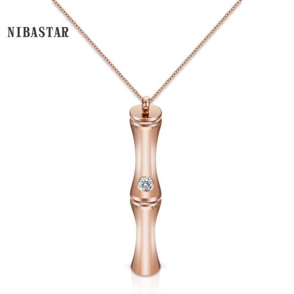 pendant necklaces fashion style bamboo 316l stainless steel women link chain cubic zirconia necklace for, Silver
pendant necklaces fashion style bamboo 316l stainless steel women link chain cubic zirconia necklace for, Silver