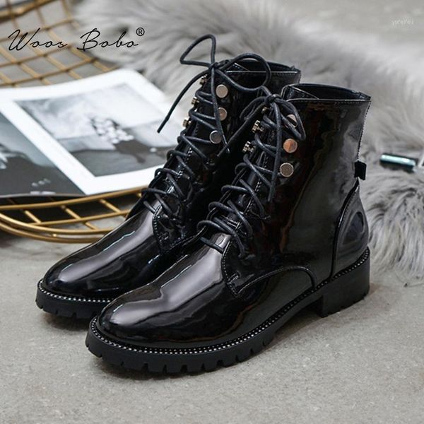 winter black patent leather women short boots metal silver rivet ankle boots for women fashion street style motorcyc1
winter black patent leather women short boots metal silver rivet ankle boots for women fashion street style motorcyc1