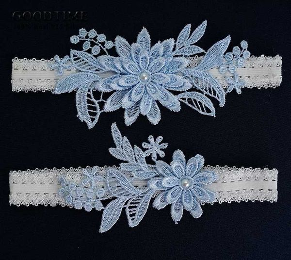 elegant bridal garter sky blue flowers lace elastic thigh ring wedding accessories for women bride party up, Black;white
elegant bridal garter sky blue flowers lace elastic thigh ring wedding accessories for women bride party up, Black;white