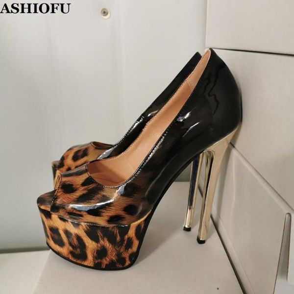 ashiofu handmade женщины высокий каблук насосы gradient leopard пром платье обувь peep-схождение нескользкую реальных фотографий вечерний ло, Black
ashiofu handmade женщины высокий каблук насосы gradient leopard пром платье обувь peep-схождение нескользкую реальных фотографий вечерний ло, Black