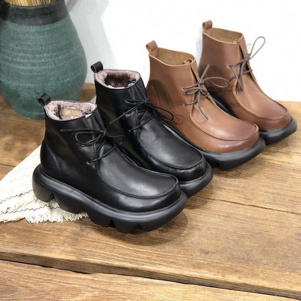 boots 208-6 muffin bottom first layer cowhide fur lining insulated cotton-padded shoes genuine leather platform women's boot1, Black
boots 208-6 muffin bottom first layer cowhide fur lining insulated cotton-padded shoes genuine leather platform women's boot1, Black