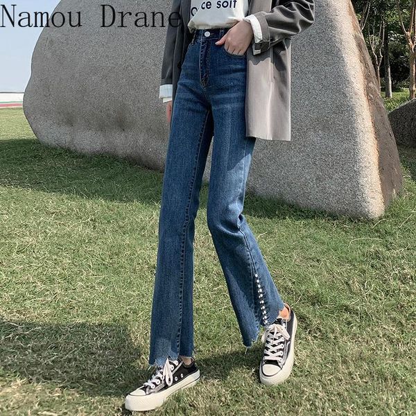 women's jeans 5xl bootcut high waist 2021 autumn and winter straight trousers are thin nine-point flared pants, Blue
women's jeans 5xl bootcut high waist 2021 autumn and winter straight trousers are thin nine-point flared pants, Blue