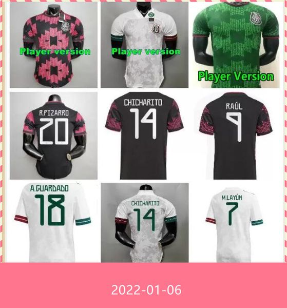 player version 2021 mexico soccer jerseys chicharito h.lozano dos santos 2022 raul carlos vela a.guardado marquez football shirt uniform, Black;yellow
player version 2021 mexico soccer jerseys chicharito h.lozano dos santos 2022 raul carlos vela a.guardado marquez football shirt uniform, Black;yellow