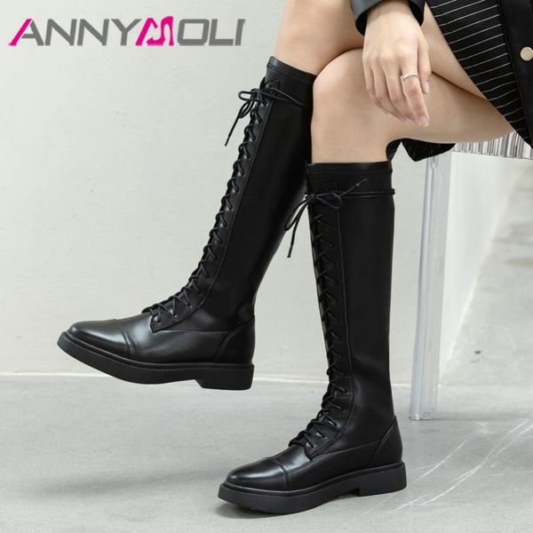 boots annymoli motorcycle women shoes zipper platform high heel knee cross tied thick heels long ladies winter, Black
boots annymoli motorcycle women shoes zipper platform high heel knee cross tied thick heels long ladies winter, Black