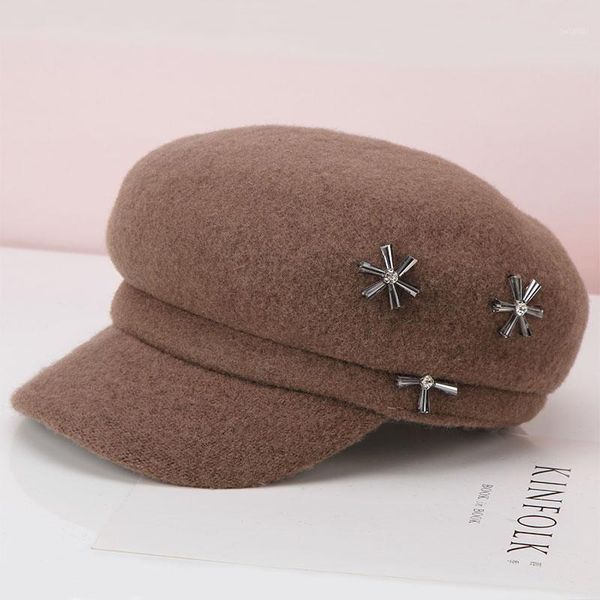 h729 women beret hat female autumn winter korean wool felt navy cap girl fashionable short eave retro warm all-match berets hats1, Blue;gray
h729 women beret hat female autumn winter korean wool felt navy cap girl fashionable short eave retro warm all-match berets hats1, Blue;gray